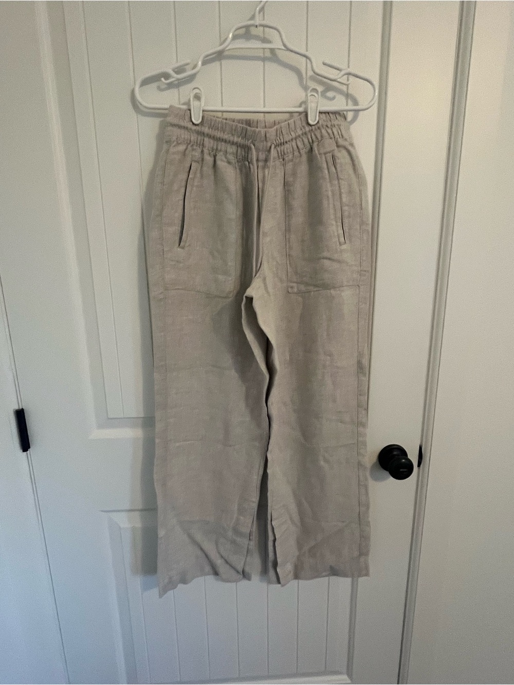 Athleta women’s retreat linen high rise wide leg pant